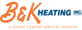 B&K Heating logo