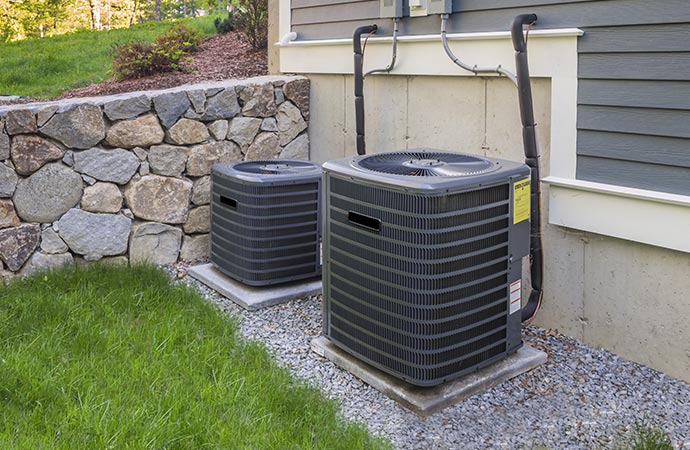 heating and cooling hvac units and ac zone system